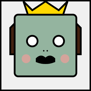 Blue Minimalist Square - A stripped-back minimalist avatar with a calming blue palette and essential features.. Create your unique minimal square face avatar icon.